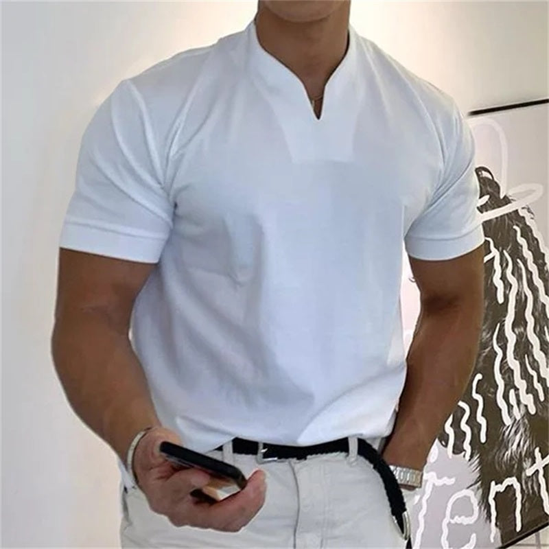Camiseta Slim Fit Elegante para hombre 50% OFF Hoy