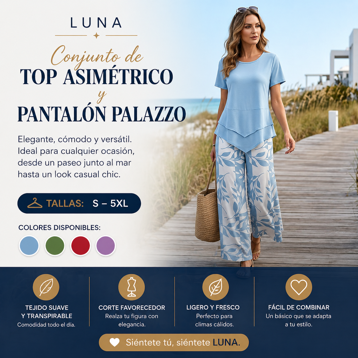 LUNA Breeze Chic™ – Conjunto Premium | 50% HOY