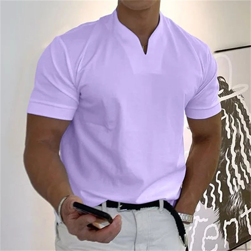 Camiseta Slim Fit Elegante para hombre 50% OFF Hoy