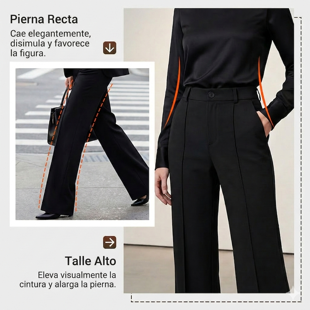50% Descuento oferta por tiempo limitado ⏳Pantalon de Vestir de Tiro Alto