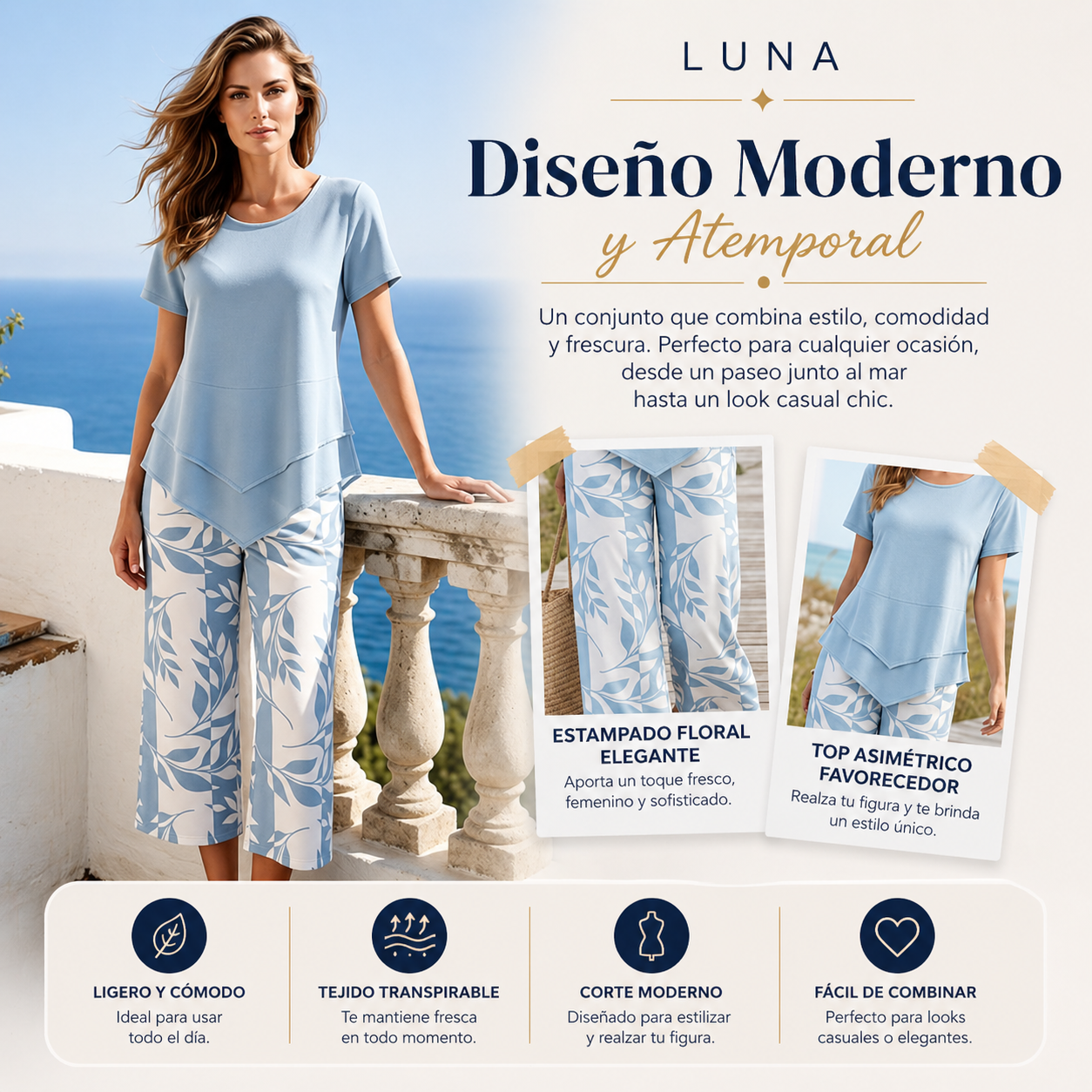 LUNA Breeze Chic™ – Conjunto Premium | 50% HOY