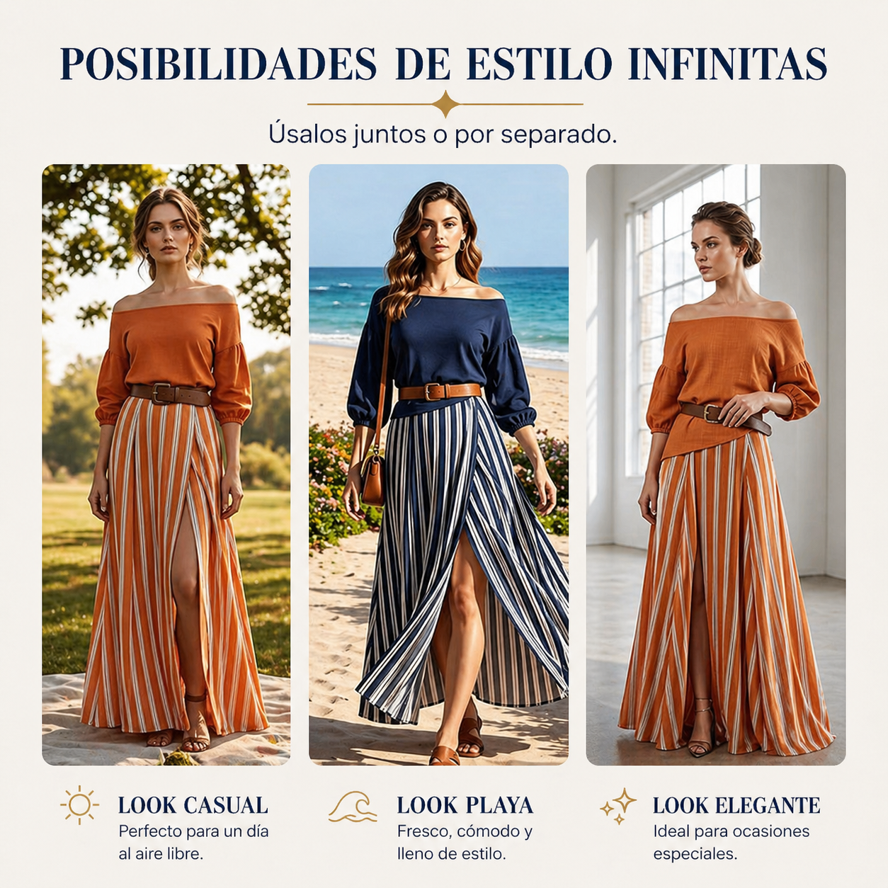 🔥 LUNA Rayas Elegantes™ – 50% HOY