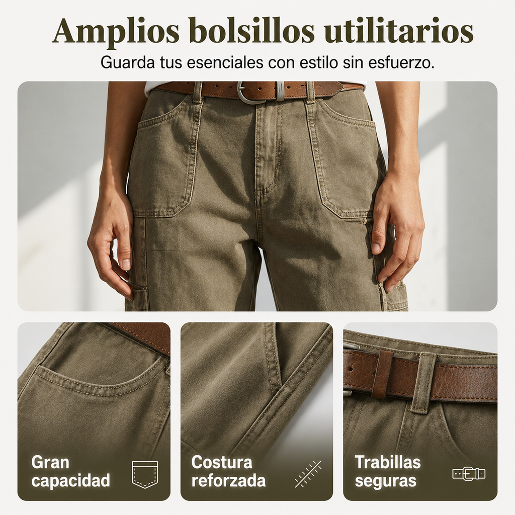 📢 Oferta de mitad de temporada: −50% por tiempo limitado ⏰👖 Pantalones cargo capri casuales para mujer: cómodos 3/4 con múltiples bolsillos, perfectos para el día a día, viajes y verano ☀️