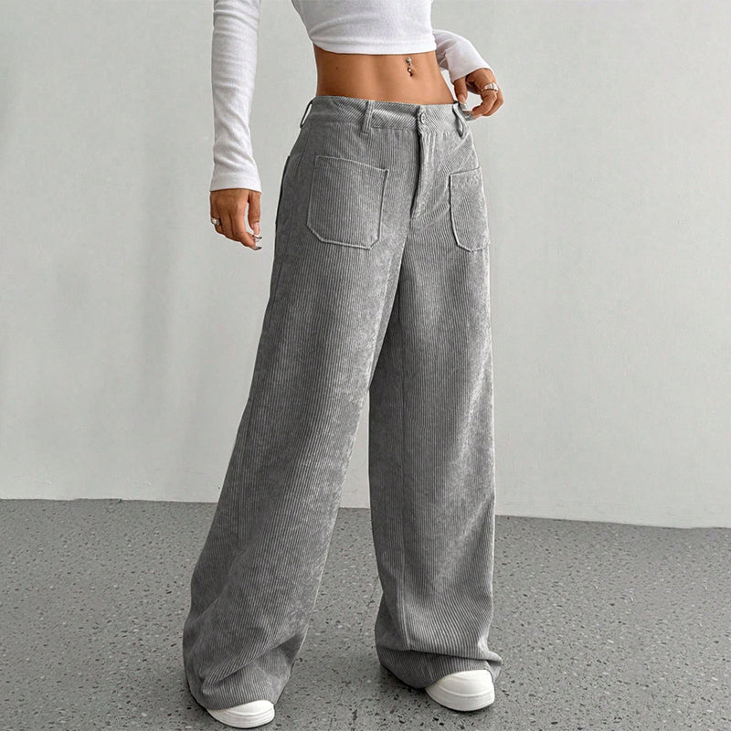 🔥50% Descuento🔥 Pantalon wide leg de pana