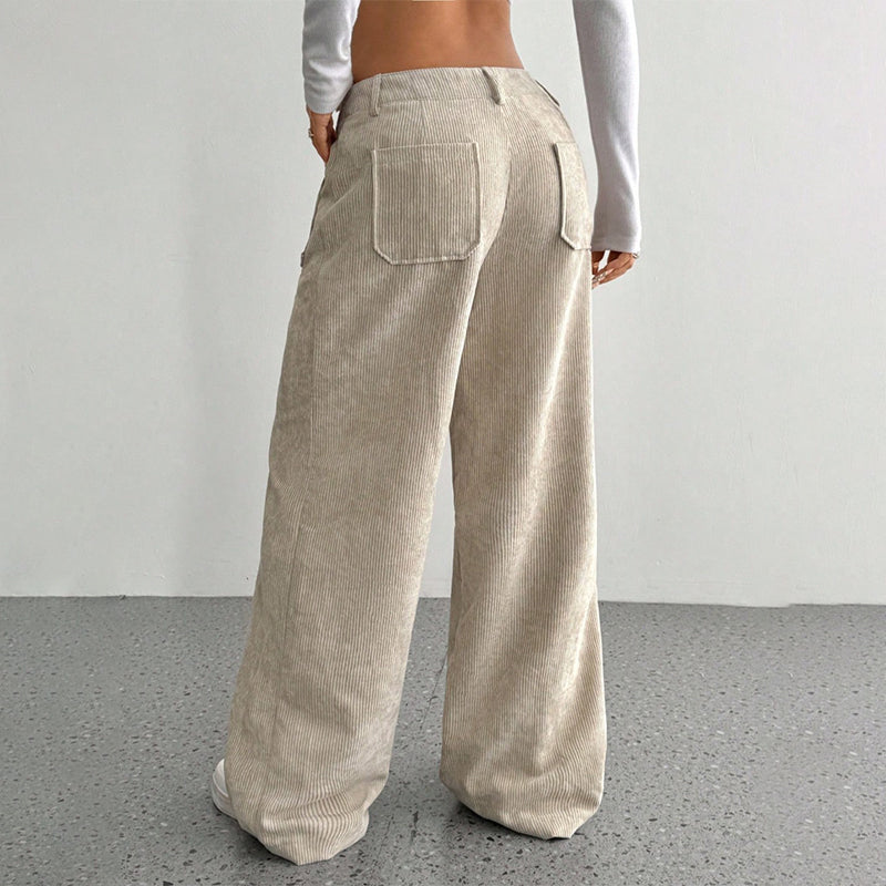 🔥50% Descuento🔥 Pantalon wide leg de pana