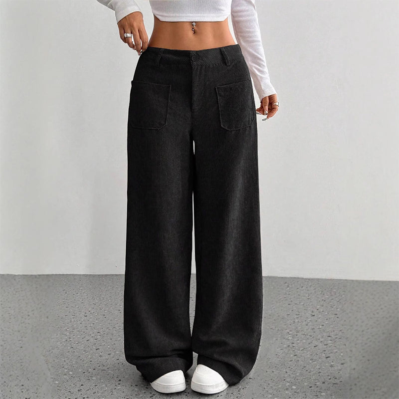 🔥50% Descuento🔥 Pantalon wide leg de pana