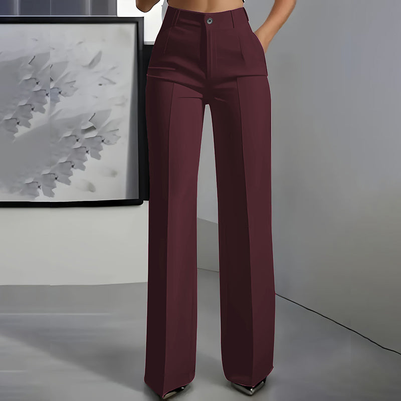50% Descuento oferta por tiempo limitado ⏳Pantalon de Vestir de Tiro Alto